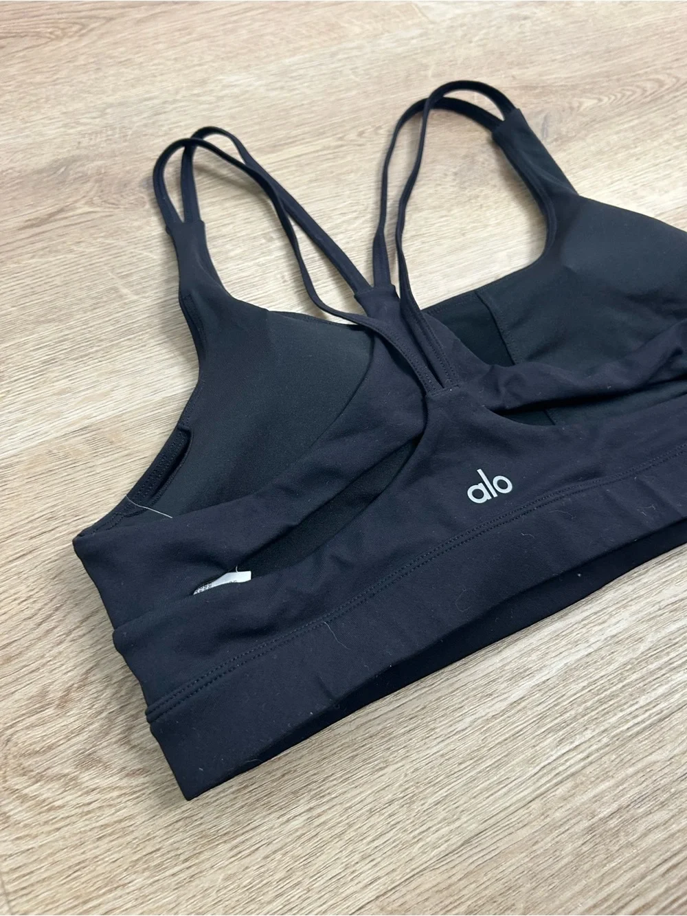 Bundle of 2 ALO Yoga Sports Bra Black and Plaid Size Large